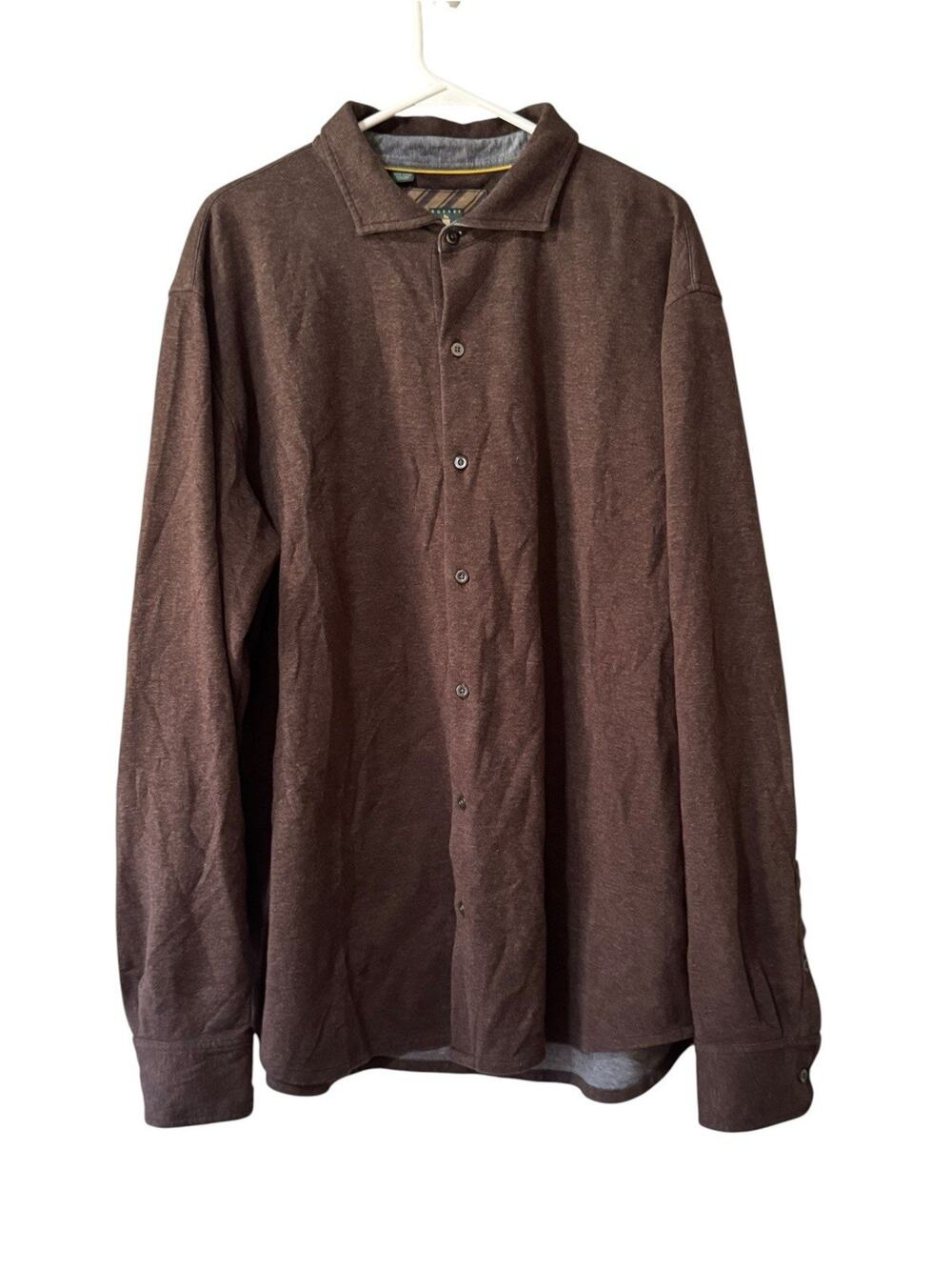 Robert Talbott Pima Cotton Button Down Long Sleeve Shirt Men Size XL Stretch